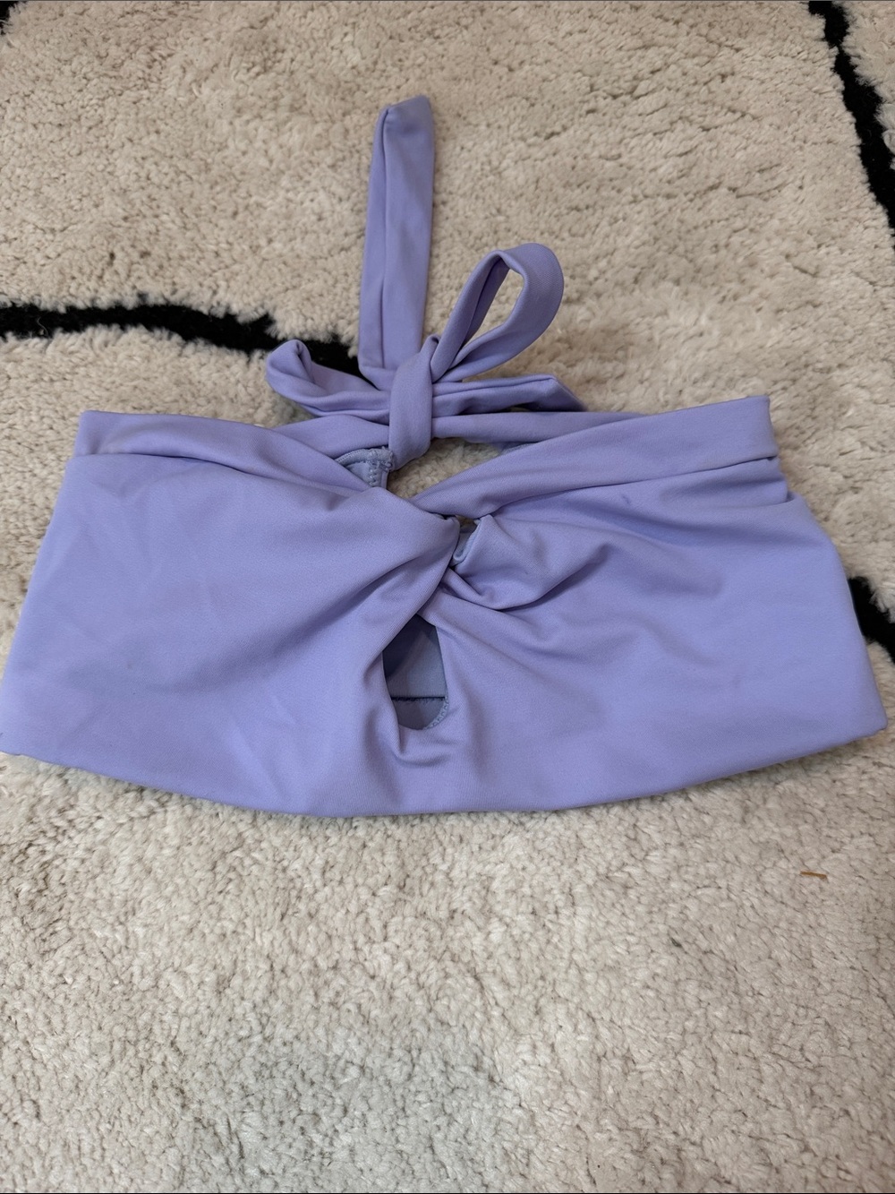 Peixoto Lilac Twist-Front Bikini Top